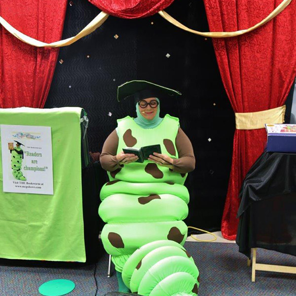 Margaret as THE Bookworm at Black Elementary